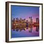 Manhattan at Dusk-Sergey Borisov-Framed Photographic Print