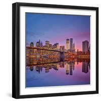 Manhattan at Dusk-Sergey Borisov-Framed Photographic Print