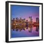 Manhattan at Dusk-Sergey Borisov-Framed Photographic Print