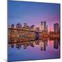 Manhattan at Dusk-Sergey Borisov-Mounted Photographic Print