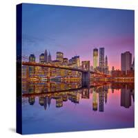 Manhattan at Dusk-Sergey Borisov-Stretched Canvas