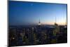 Manhattan at Night, Panorama, New York City, Usa-Skaya-Mounted Photographic Print