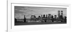 Manhattan at night-Richard Berenholtz-Framed Art Print