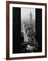 Manhattan at Night-null-Framed Art Print