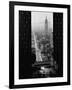 Manhattan at Night-null-Framed Art Print