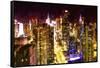 Manhattan at Night-Philippe Hugonnard-Framed Stretched Canvas