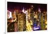 Manhattan at Night-Philippe Hugonnard-Framed Giclee Print