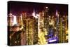 Manhattan at Night-Philippe Hugonnard-Stretched Canvas