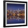 Manhattan at Night-Sergey Borisov-Framed Premium Photographic Print