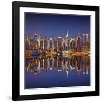 Manhattan at Night-Sergey Borisov-Framed Photographic Print