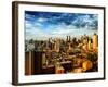 Manhattan at Sunset, Hell's Kitchen and Theater District Views, New York-Philippe Hugonnard-Framed Photographic Print