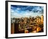 Manhattan at Sunset, Hell's Kitchen and Theater District Views, New York-Philippe Hugonnard-Framed Photographic Print