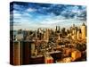 Manhattan at Sunset, Hell's Kitchen and Theater District Views, New York-Philippe Hugonnard-Stretched Canvas