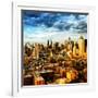 Manhattan at Sunset, Hell's Kitchen and Theater District Views, New York-Philippe Hugonnard-Framed Photographic Print