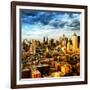 Manhattan at Sunset, Hell's Kitchen and Theater District Views, New York-Philippe Hugonnard-Framed Photographic Print
