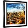 Manhattan at Sunset, Hell's Kitchen and Theater District Views, New York-Philippe Hugonnard-Framed Photographic Print