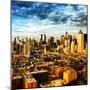 Manhattan at Sunset, Hell's Kitchen and Theater District Views, New York-Philippe Hugonnard-Mounted Photographic Print