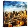 Manhattan at Sunset, Hell's Kitchen and Theater District Views, New York-Philippe Hugonnard-Stretched Canvas