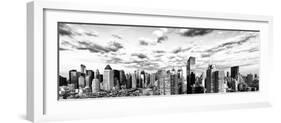 Manhattan at Sunset, Times Square and 42 Street, Midtown Manhattan, New York-Philippe Hugonnard-Framed Photographic Print