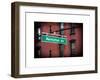 Manhattan Avenue Sign-Philippe Hugonnard-Framed Art Print