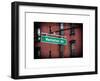 Manhattan Avenue Sign-Philippe Hugonnard-Framed Art Print