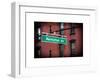 Manhattan Avenue Sign-Philippe Hugonnard-Framed Art Print