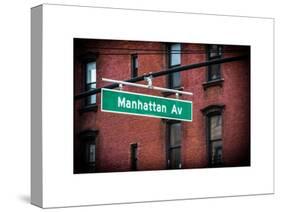 Manhattan Avenue Sign-Philippe Hugonnard-Stretched Canvas