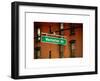 Manhattan Avenue Sign-Philippe Hugonnard-Framed Art Print