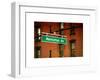 Manhattan Avenue Sign-Philippe Hugonnard-Framed Art Print