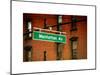 Manhattan Avenue Sign-Philippe Hugonnard-Mounted Art Print