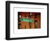 Manhattan Avenue Sign-Philippe Hugonnard-Framed Art Print