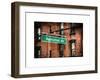 Manhattan Avenue Sign-Philippe Hugonnard-Framed Art Print