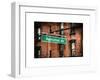 Manhattan Avenue Sign-Philippe Hugonnard-Framed Art Print