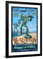 Manhattan Beach, California - Atlantean Invaders-Lantern Press-Framed Art Print