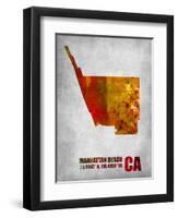 Manhattan Beach California-NaxArt-Framed Art Print