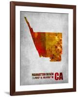 Manhattan Beach California-NaxArt-Framed Art Print