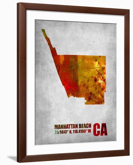 Manhattan Beach California-NaxArt-Framed Art Print