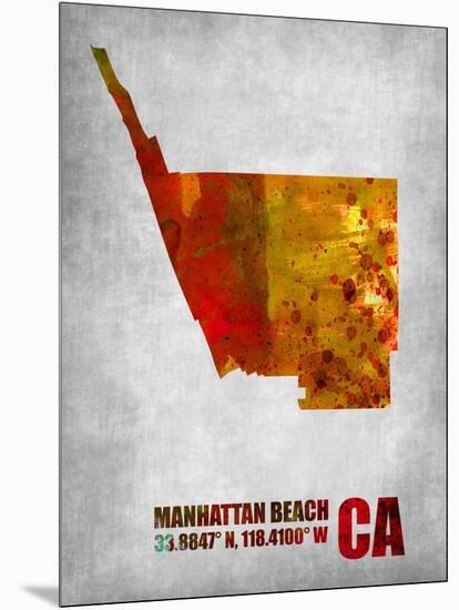 Manhattan Beach California-NaxArt-Mounted Art Print