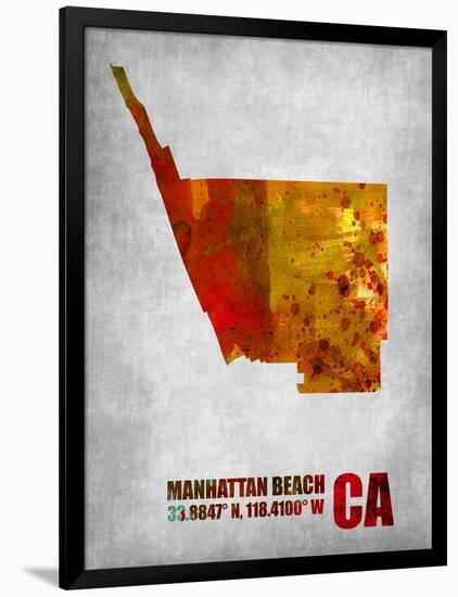 Manhattan Beach California-NaxArt-Framed Art Print