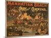 Manhattan Beach - Paris and the Commune Play Poster-Lantern Press-Mounted Art Print