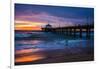 Manhattan Beach Pier, Manhattan Beach, Los Angeles, California, USA-Mark A Johnson-Framed Photographic Print