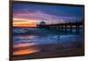 Manhattan Beach Pier, Manhattan Beach, Los Angeles, California, USA-Mark A Johnson-Framed Photographic Print