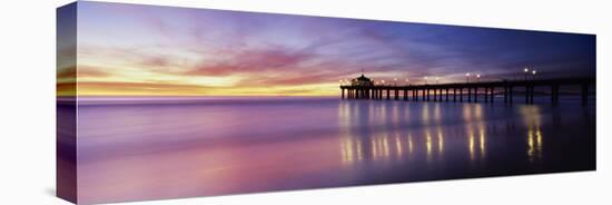 Manhattan Beach Pier, Manhattan Beach, San Francisco, California, USA-null-Stretched Canvas