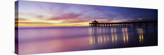 Manhattan Beach Pier, Manhattan Beach, San Francisco, California, USA-null-Stretched Canvas