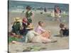 Manhattan Beach-Edward Henry Potthast-Stretched Canvas