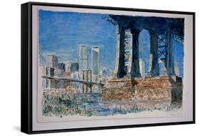 Manhattan Bridge, 1997-Anthony Butera-Framed Stretched Canvas