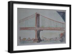 Manhattan Bridge, 1999-Anthony Butera-Framed Giclee Print