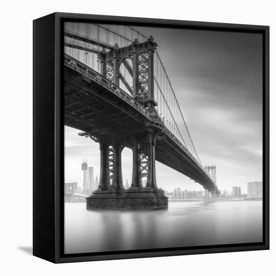 Manhattan Bridge 1-Moises Levy-Framed Stretched Canvas