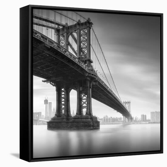 Manhattan Bridge 1-Moises Levy-Framed Stretched Canvas