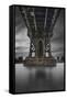 Manhattan Bridge 2 pop-Moises Levy-Framed Stretched Canvas